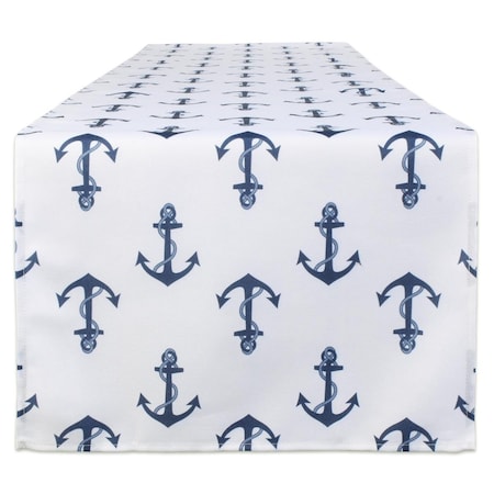 Fastfood 14 x 72 in. Anchors Print Outdoor Table Runner FA1541544